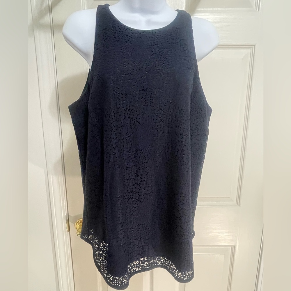 Ann Taylor Medium lace cover shell